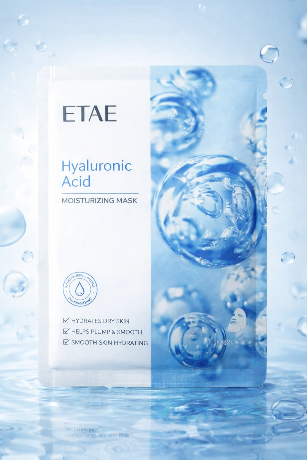ETAE Hyaluronic Acid Sheet Mask – Deep Hydration & Skin Repair Face Mask